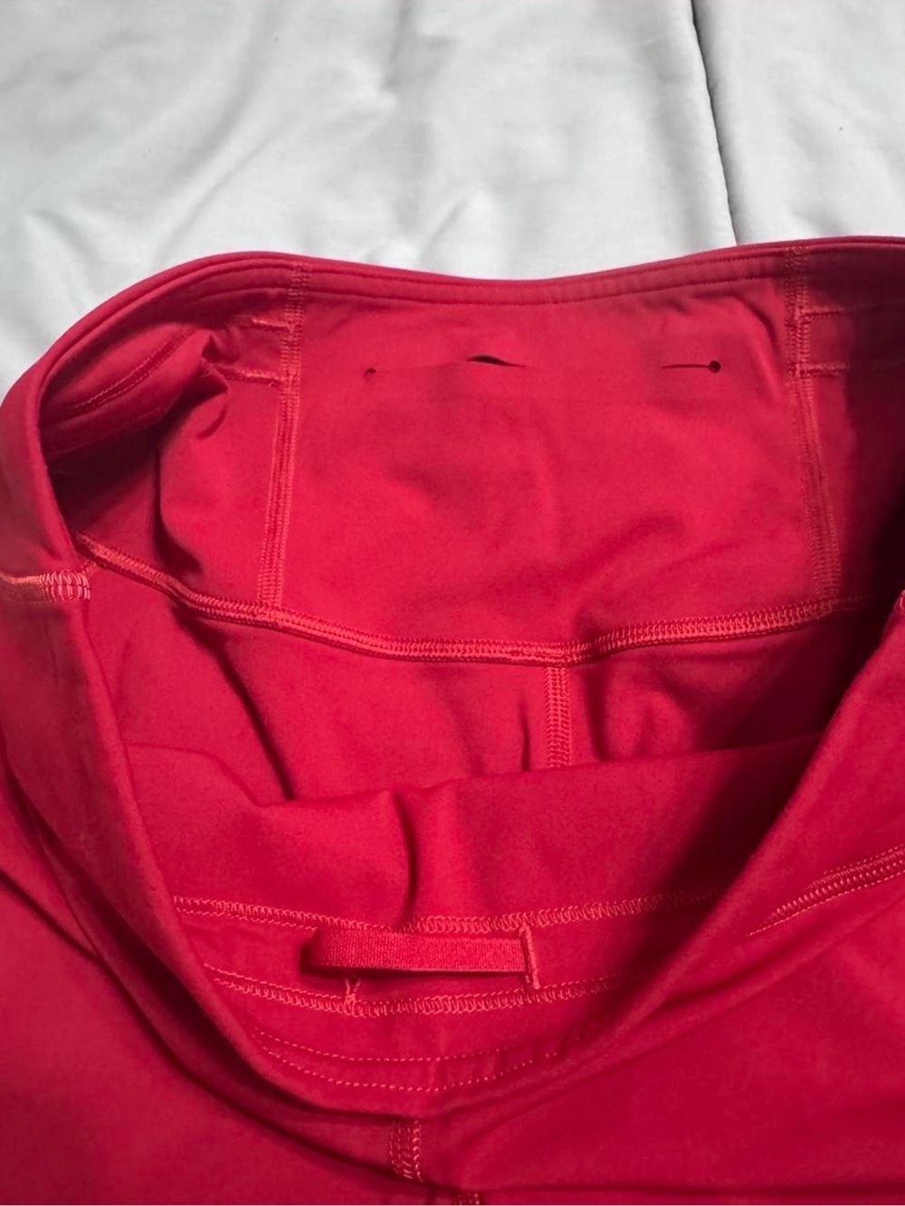 lululemon athletica Red High-Waist Bike Shorts 10 - Picture 3 of 4